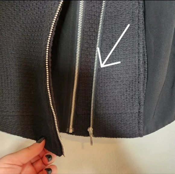 HARVE BERNARD versatile Double Zipper cotton moto Jacket - Picture 16 of 16